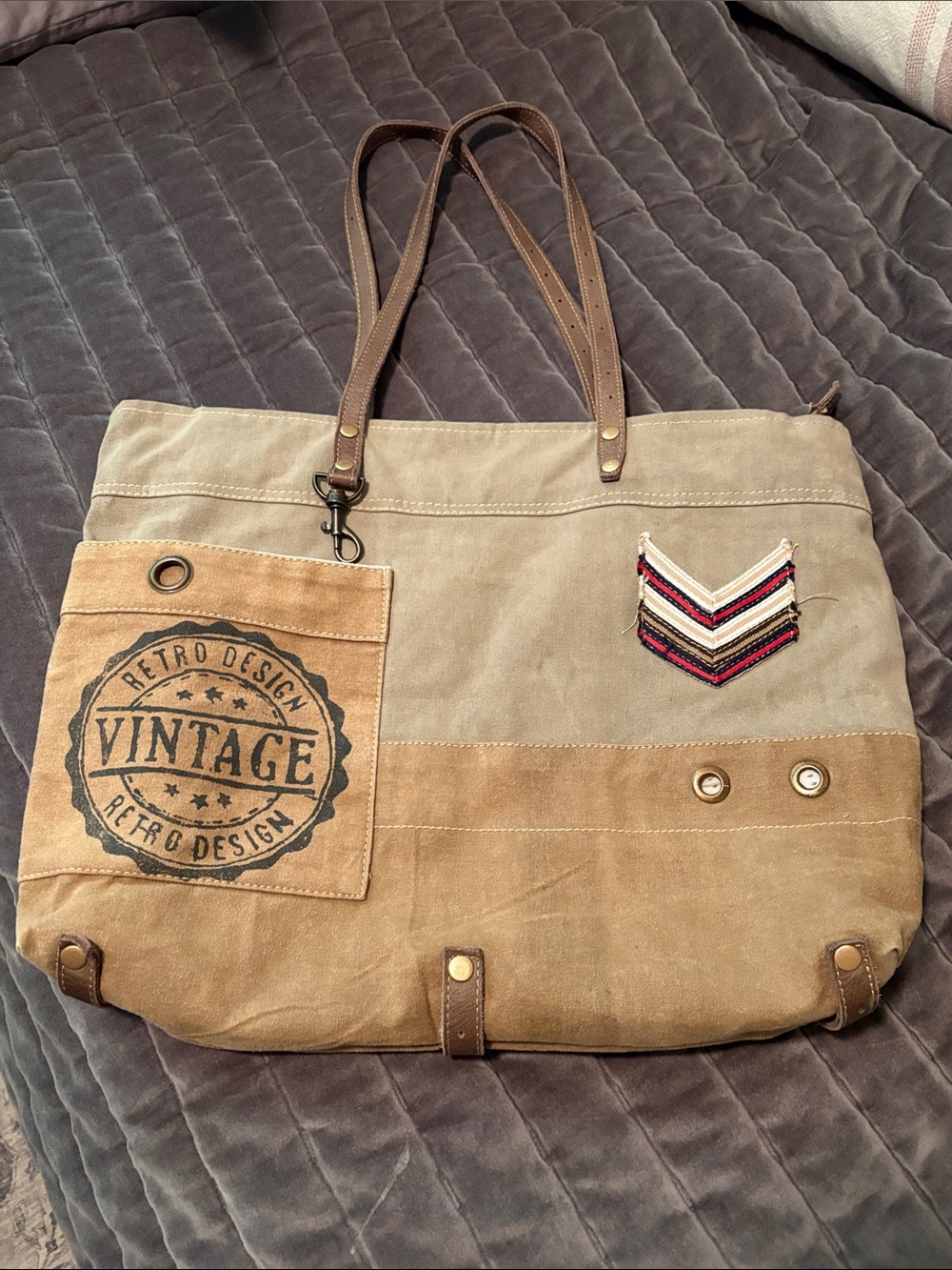 Myra Bag Vintage Retro Design Canvas Tote Bag